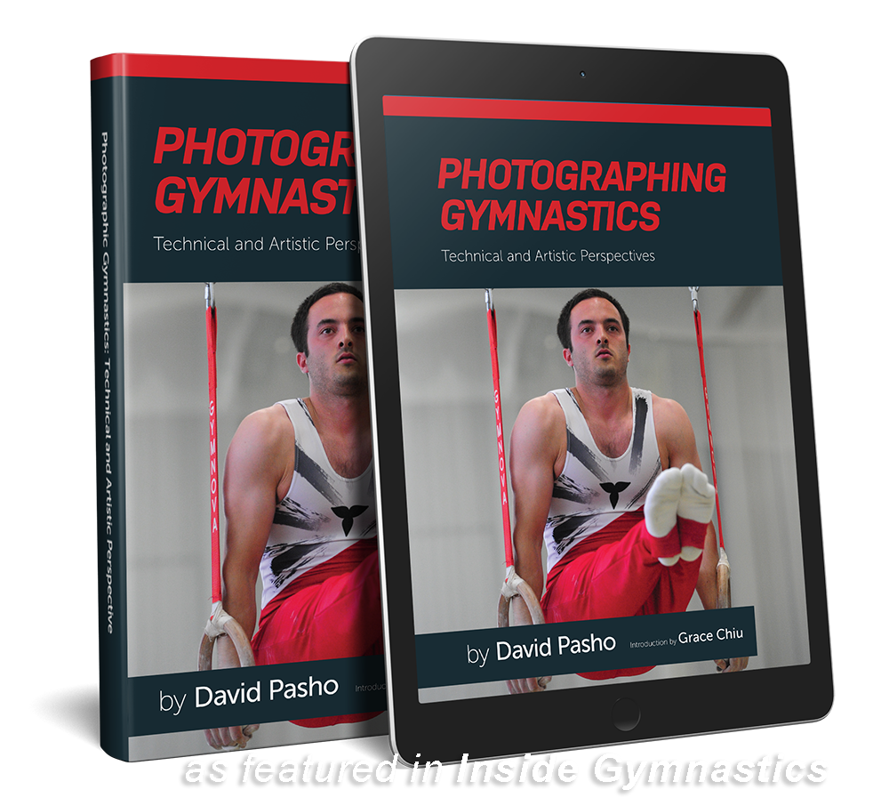 Book Cover for the book Photographing Gymnastics, as featured in Inside dymnastics